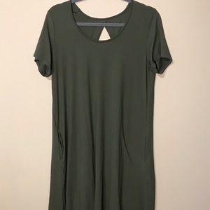 Olive green dress